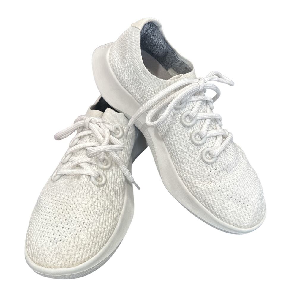Allbirds Tree Dasher White Performance Running Shoes Size 9 Women’s - Picture 2 of 10